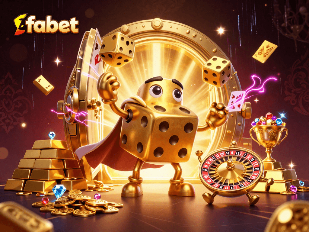 Experience the vibrant world of fabet with dynamic gaming elements and golden treasures.