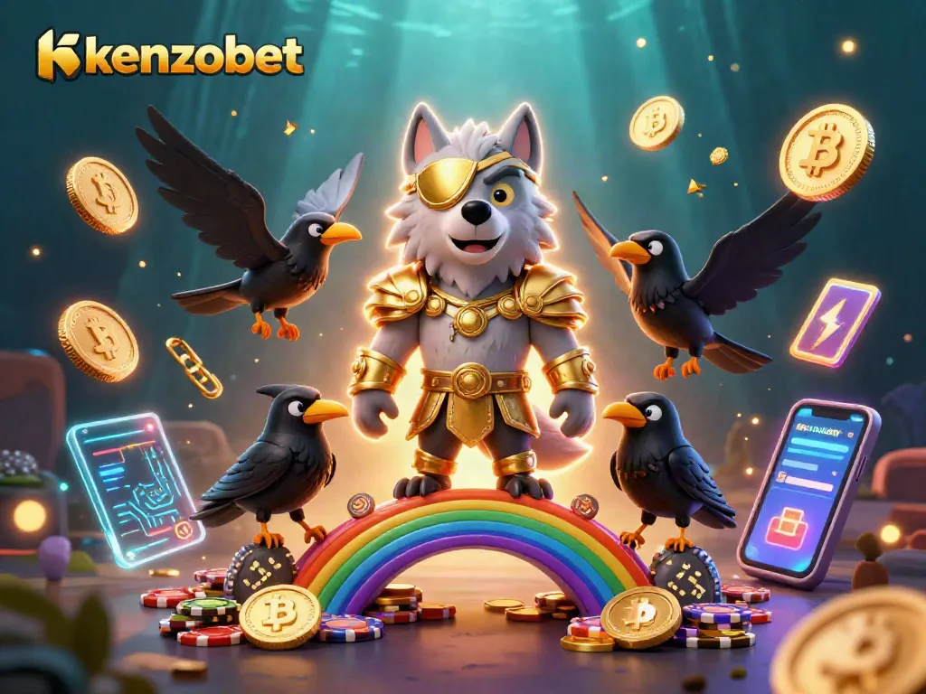 Join the excitement of kenzobet with captivating 3D casino visuals filled with vibrant gaming elements.