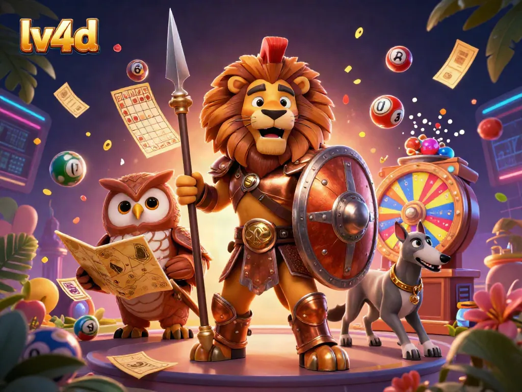 Experience thrilling gaming at lv4d with lively characters and vibrant lottery elements.