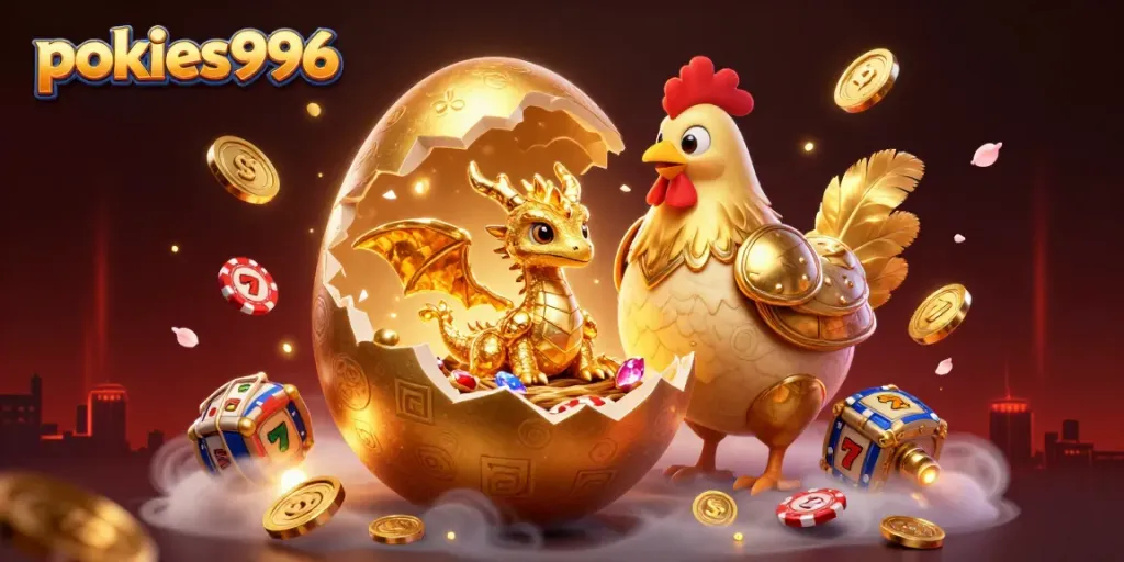 Spin the pokies996 reels and win glorious treasures in this dynamic casino scene.