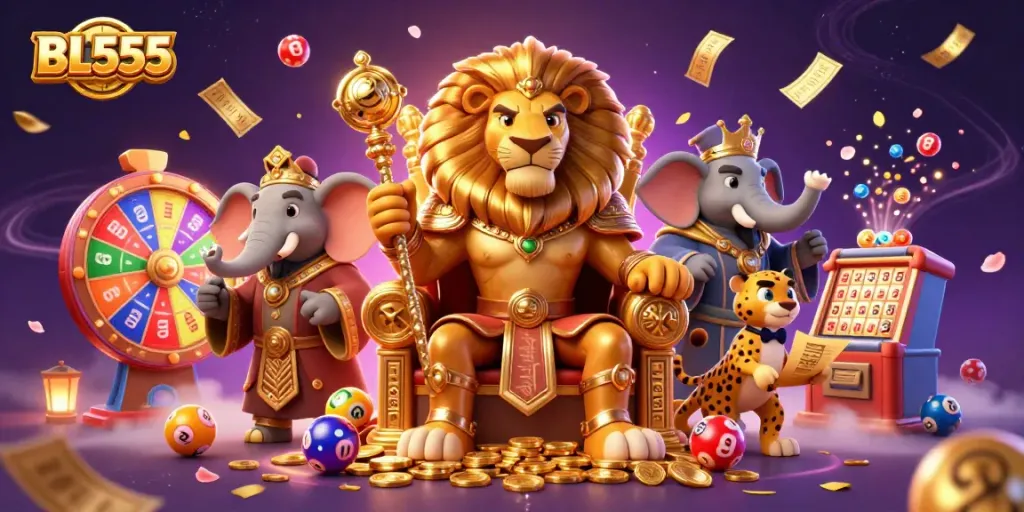 Villagers win big on BL555’s thrilling gaming platform with colorful lottery elements and majestic characters.