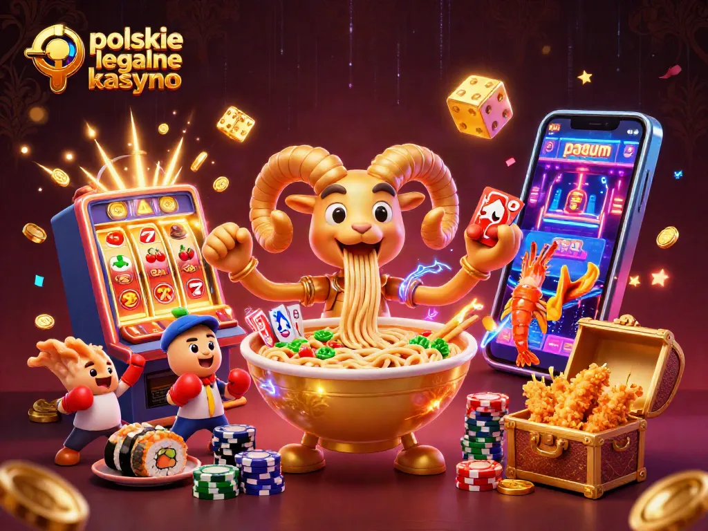 Experience the excitement of polskie legalne kasyno with this vibrant 3D casino scene.