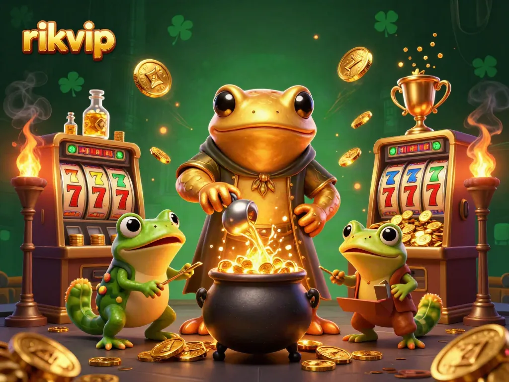 Experience the vibrant gaming world of rikvip with fantasy characters winning jackpots.