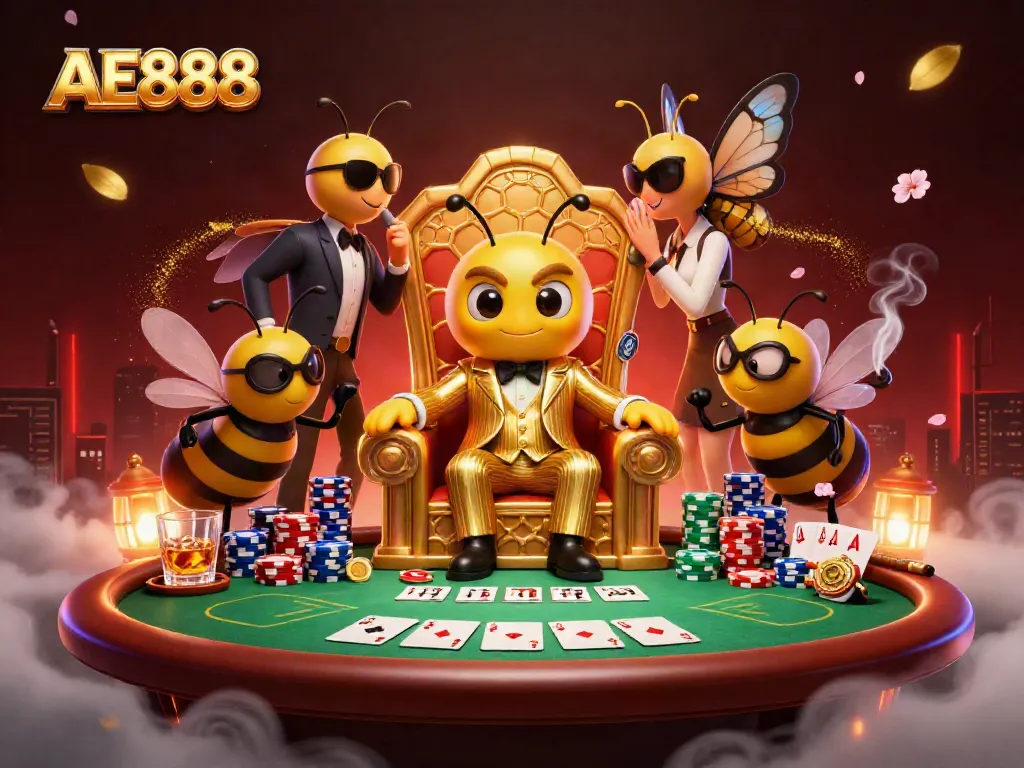 Engage in thrilling action at AE888 with vibrant characters and dynamic gaming elements in 3D casino scene.