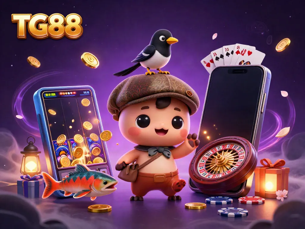 Discover exciting gaming adventures with TG88 featuring colorful slot games and charming characters.