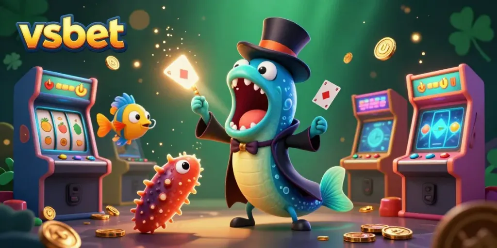 Experience thrilling vsbet casino action with a deep-sea gambling theme featuring enchanting characters.