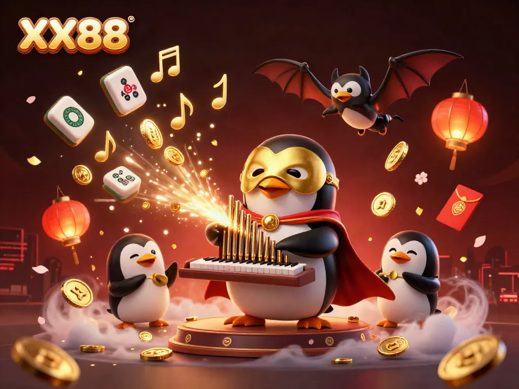 Experience exciting wins with XX88, featuring dynamic casino elements and vibrant illustrations.