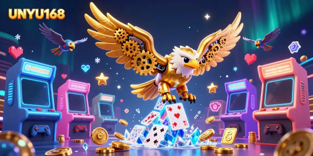 UNYU168 menghadirkan ilustrasi 3D kasino yang menarik dengan elemen mendebarkan.