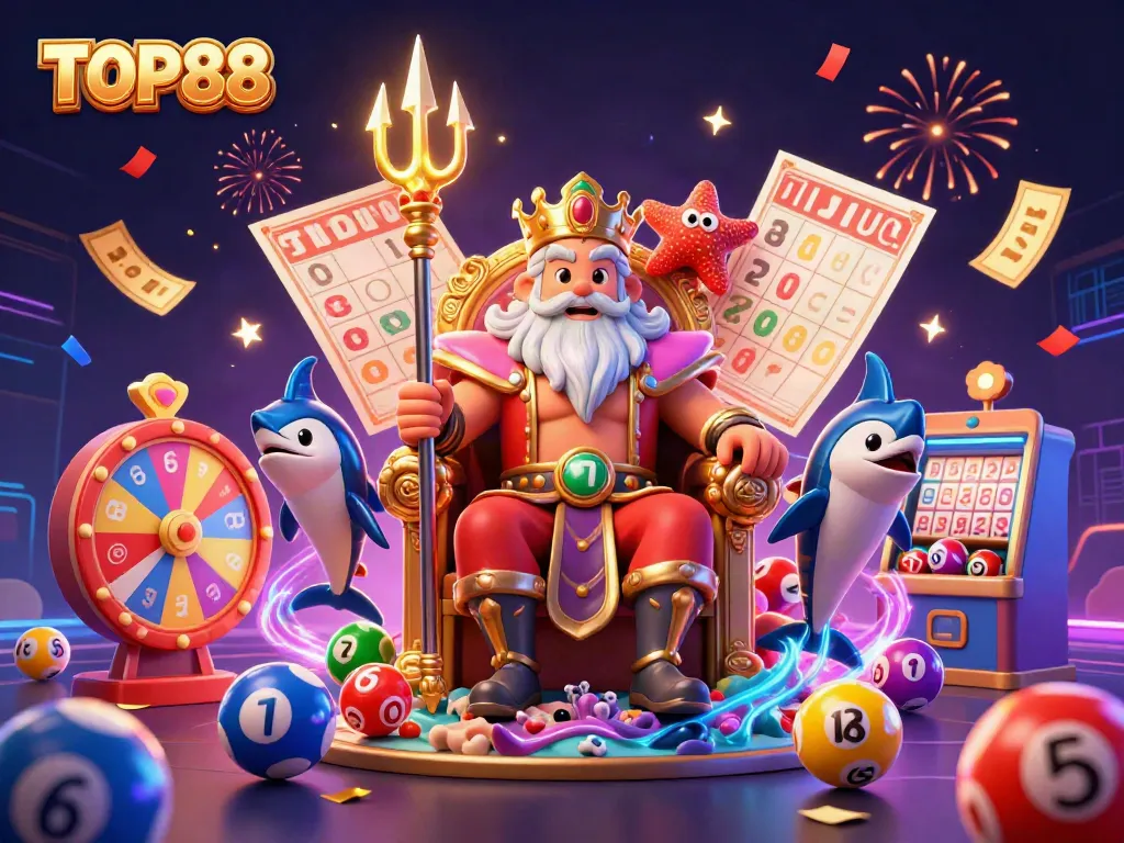 Engage with TOP88's vibrant lottery scene featuring Neptune and dynamic games