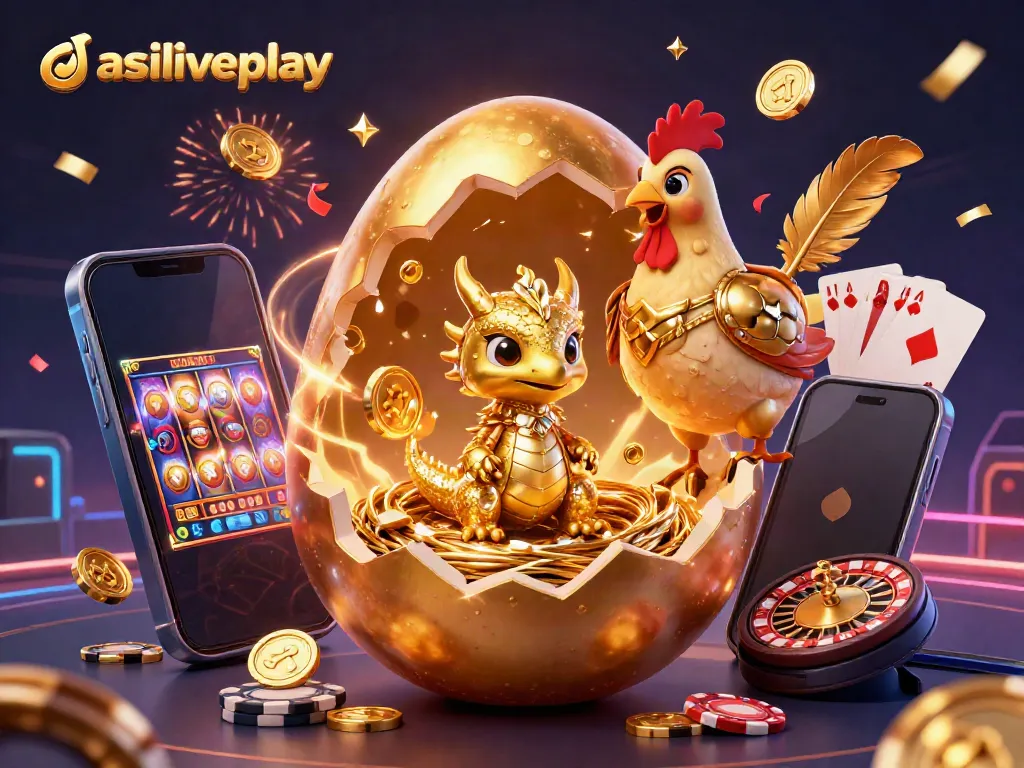Experience thrilling wins on asialiveplay with golden dragons, vibrant slot games, and dynamic casino elements.