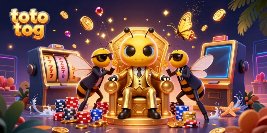 Engage with thrilling wins in toto tog gaming, featuring bumblebee mob boss with casino elements.
