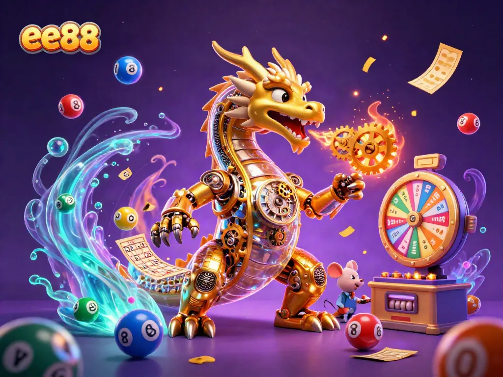 Experience excitement and adventure with ee88 in this vibrant illustration of casino gaming.