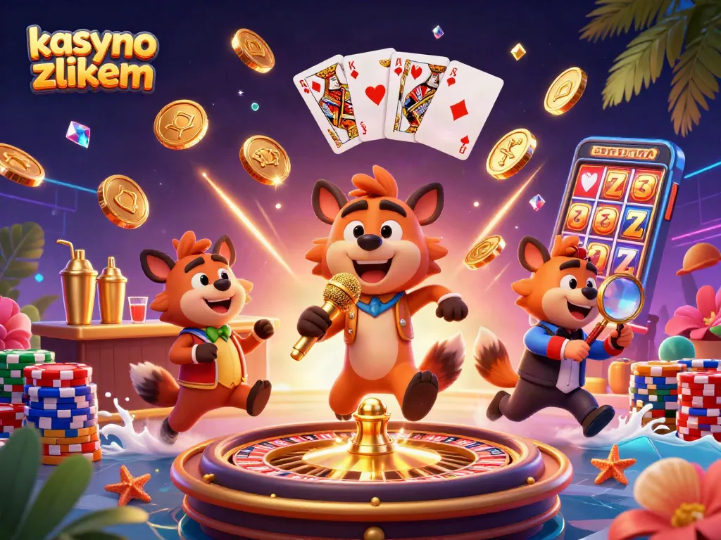Experience the fun at kasyno z blikiem with lively characters and gaming excitement!