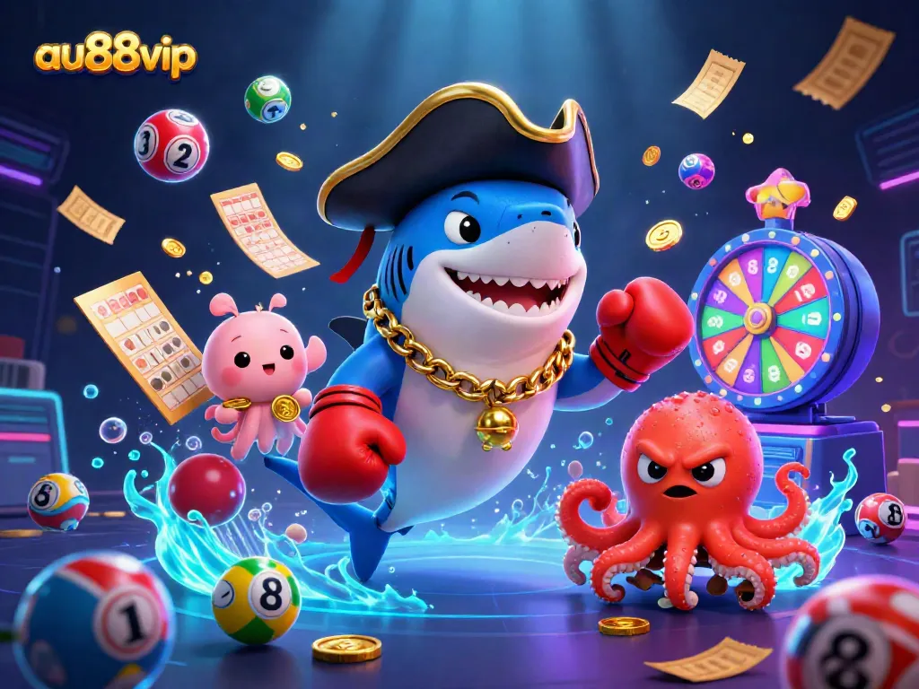 Experience thrilling gaming with au88vip's vibrant 3D pirate-themed casino illustration showcasing dynamic elements.