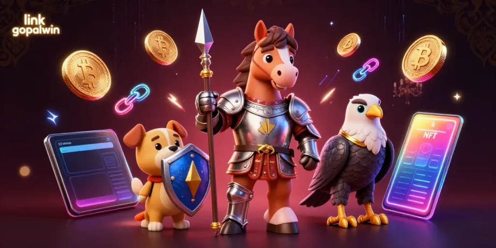 Experience thrilling wins with link gopalwin in this dynamic casino-themed 3D illustration.