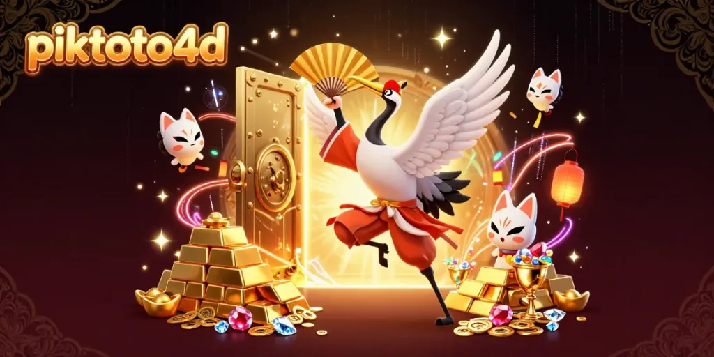 Piktoto4d engages players with thrilling casino excitement featuring dynamic 3D characters and gold treasures.