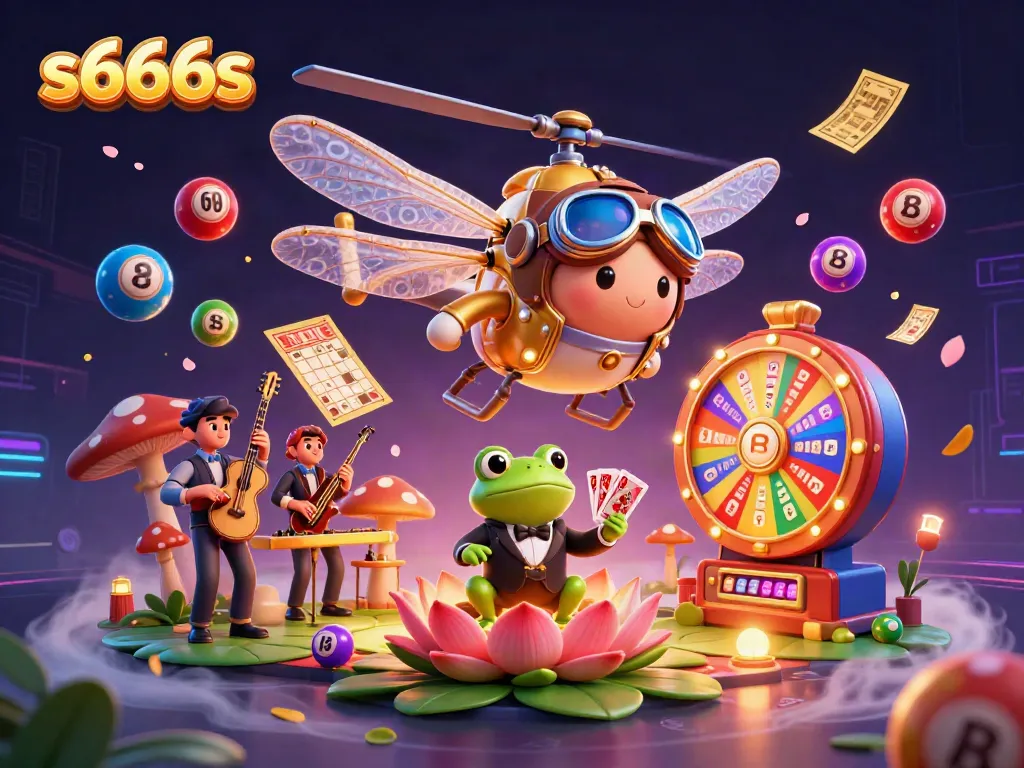 Experience thrilling gameplay at s666s with a vibrant 3D casino scene featuring fun characters.