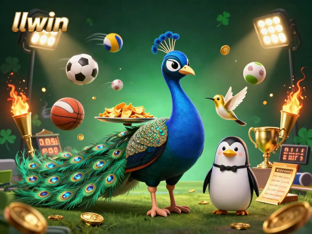 llwin elevates your gaming experience with dynamic sports-themed casino elements featuring vibrant characters.