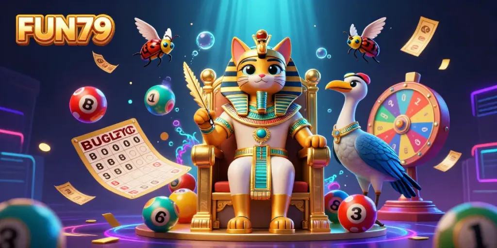 Join the excitement at FUN79 with vibrant lottery elements and dynamic action.