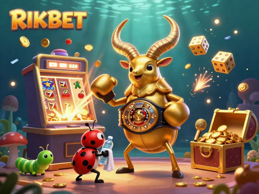 Experience the thrilling world of RIKBET with a vibrant jackpot scene filled with action and fun.